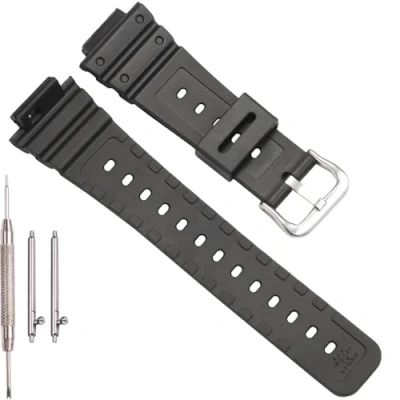 Image of XBHSW Resin Watch Band Compatible with Casio G Shock GA2100 GA2110 GA B2100 Series Black Men&#039;s Replacement Strap Sports Waterproof Bracelet