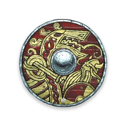 Image of Liontouch Viking Shield Chief Harald’s Medieval Foam Toy For Children’s Pretend Play With Norse Theme Safe &amp; Durable Battle Accessory Dress Up Costumes Boys