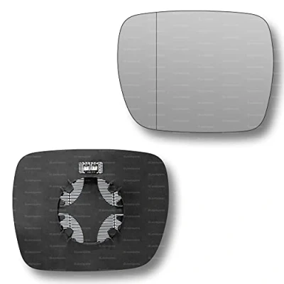 Image of Less4spares Replacement Wing Mirror Glass Right Compatible with Renault Kangoo 2009 2014 CLIP ON Driver Off side Heated Blind Spot