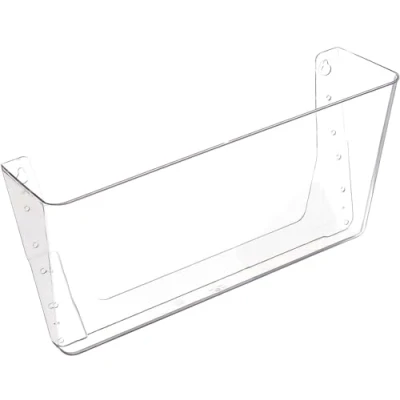 Image of Deflecto Pack of 4 Stackable A4 Landscape Wall Mounted Organiser Pocket