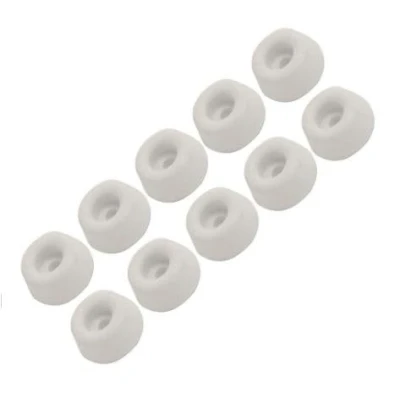 Image of 10 x White Rubber Toilet Seat 19mm Buffer Pads Dzina