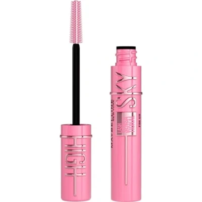Image of Maybelline New York, Sky High Lash Sensational Mascara, Limitless Length &amp; Volume, Flex Tower Brush, Light as Air Feel, With Bamboo Extract, Pink