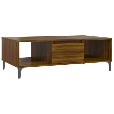 Image of vidaXL Coffee Table Brown Oak 103.5x60x35 cm Engineered Wood