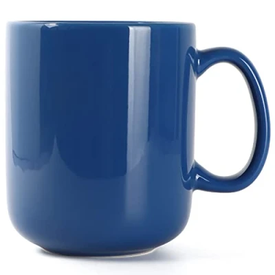Image of SHOWFULL 20 OZ Large Coffee Mug, 600ml Porcelain Extra Big Ceramic Cup for Tea Hot Chocolate Latte, Blue