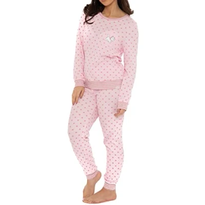 Image of Wingwalker Womens Disney Aristocats Pyjamas Ladies Marie Long Waffle PJs Pink Size Large