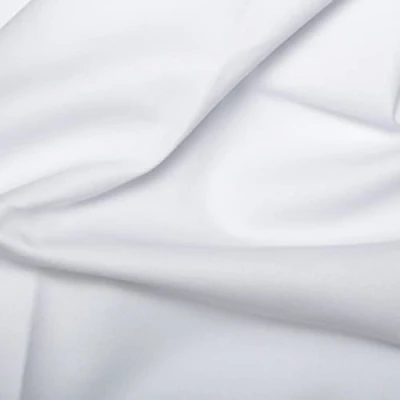 Image of Cotton Dyed Drill Fabric Material White, 1Mtr 100cm x 150cm