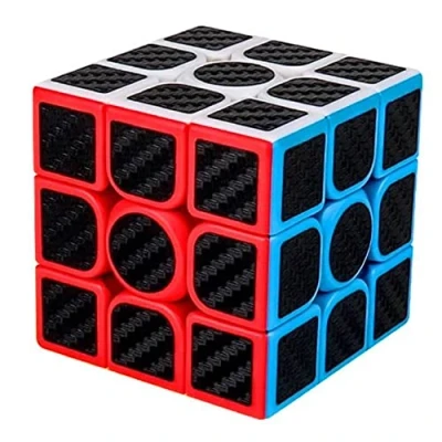 Image of Magic SELECT Cube 3x3 Meilong Moyu Cubing Classroom Non Slip Carbon Fiber with Faster Spin, Easy and Smooth, 3D Puzzle, Beginners Professionals
