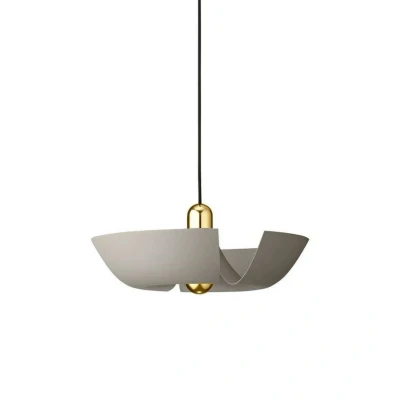 Image of AYTM Cycnus pendant light, taupe, Ø 45 cm, aluminium, E27