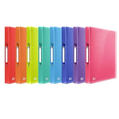 Image of Oxford A4 Ring Binders, Assorted Colours, 10 Flexible 2 Folders, 40mm