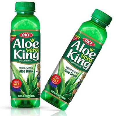 Image of OKF Aloe Vera King Drink, Original, 16.9 Fluid Ounce (Pack of 12)