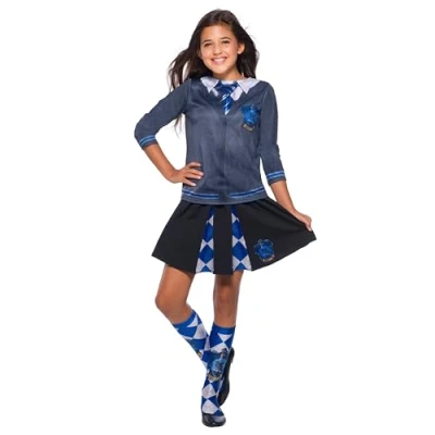 Image of Rubie&#039;s 641272S000 Ravenclaw HARRY POTTER Fancy Dress, Girls, Multicolour, Small Age 3 4