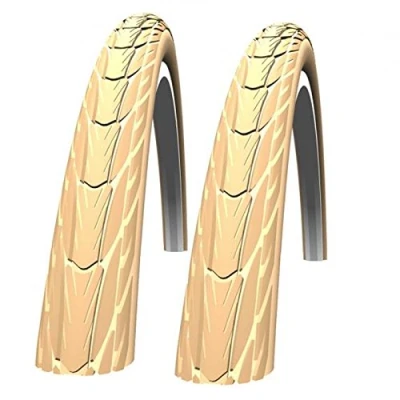 Image of Schwalbe Delta Cruiser Cream 700c x 35 Bike Tyres (Pair)