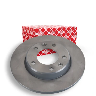 Image of 1610761980 Brake disc FEBI BILSTEIN 107710 Rear Axle 249mm 10mm 5 Hole 108mm solid Coated PEUGEOT: 308 II Hatchback, SW 2, I Hatchback