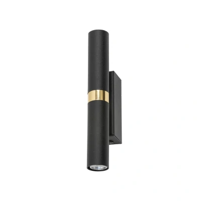 Image of Lagos Up &amp; Down Wall Lamp Black, Gold 2xG9