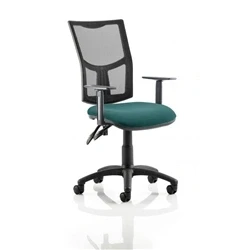 Image of Eclipse II Lever Task Operator Chair Black Mesh Back With KCUP1015