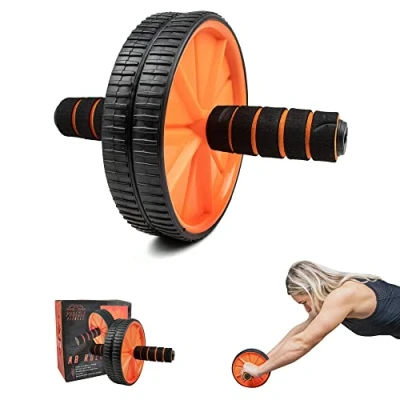 Image of Phoenix Fitness Ab Roller for Abdominal Training Exercise Abs Wheel Home and Gym Foam Grip Handles Core Workout