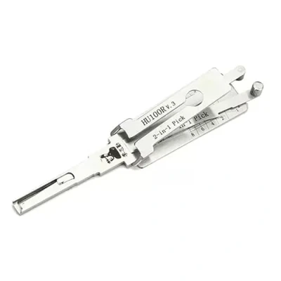 Image of Auto HU100R LiShi 2 in 1 Lock Pick and Decoder for Car, Car Key Reader, Professional Locksmith Tools (HU100R)