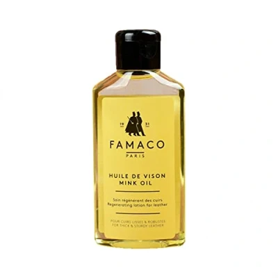 Image of Famaco Mink Oil 125ml Deep Nourishing For Leather Boots, Shoes &amp; Bags