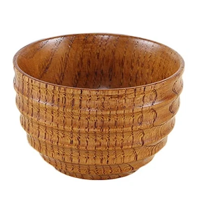 Image of Anawakia Wood Coffee Mug Wooden Tea Cup Jujube Set Natural for Beer (120ml)