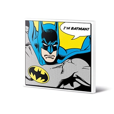 Image of DC Comics Batman Quote Canvas Prints, Polyester, Multi Colour, 40 X cm