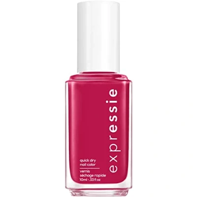 Image of Essie Expressie Quick Drying Nail Polish in Red No. 490 Spray It to Say Vegan Formula Without Animal Ingredients