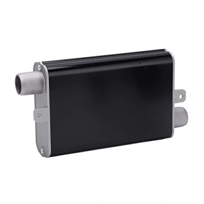 Image of Parking Heater Exhaust Pipe Muffler, Straight Stable Performance High Strength Upgraded Diesel Silencer Kit for Eberspacher Airtronic D2 D4 D4S (Black)