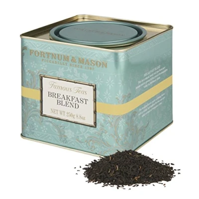 Image of Fortnum &amp; Mason British Tea, Breakfast Blend, 250g Loose English Tea in a Gift Tin Caddy (1 Pack) Seller Model Id Lbbsfl098b USA Stock