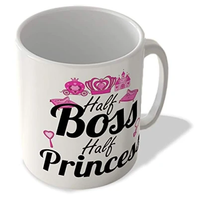 Image of McMug Half Boss Princess Mug, Ceramic, 11fl.oz.