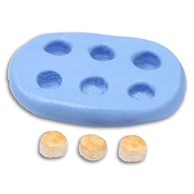 Image of MyTinyWorld Dolls House Miniature Reusable Scones Silicone Mould