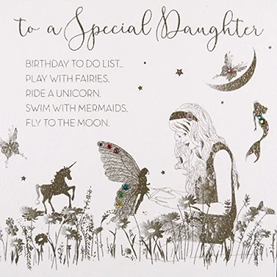 Image of To a Special Daughter, Birthday Do List, #GS10 Handmade Greeting Card by Five Dollar Shake