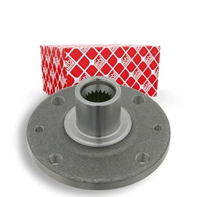Image of 7700768318, 7700768319, 8200208332 wheel Hub FEBI BILSTEIN 09321 4 100mm without bearing Front Axle RENAULT: CLIO 2, Kangoo I, 1