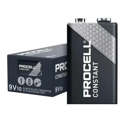 Image of Duracell Procell Constant Power 9V Battery (Pack of 10)