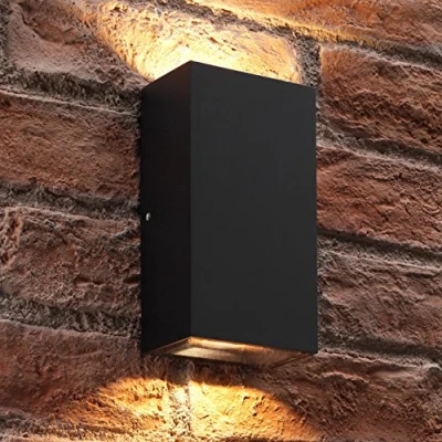 Image of Auraglow 11w Indoor/Outdoor Double Up &amp; Down Integrated LED Wall Light Warm White