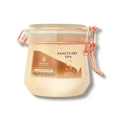 Image of Sanctuary Spa Dead Sea Salt Scrub with Coconut Oil, No Mineral Cruelty Free and Vegan, 650 g