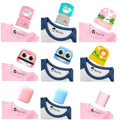 Image of JFS Name Stamp for Clothing Kids Waterproof,Name Stamp,Name Stamps Personalized,Clothing Labels Kids,Name Tags Clothes,Custom