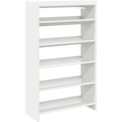 Image of vidaXL White Shoe Rack 60 x 25 100 cm in Particle Board
