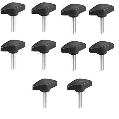 Image of TA VIGOR 10Pcs Handle Knobs Clamping T Shape, Gripandles Screw Knob M6 x 30mm for Machine Tools