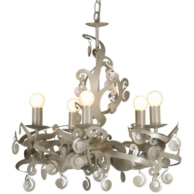 Image of Mila Multi Arm Chandeliers Ivory