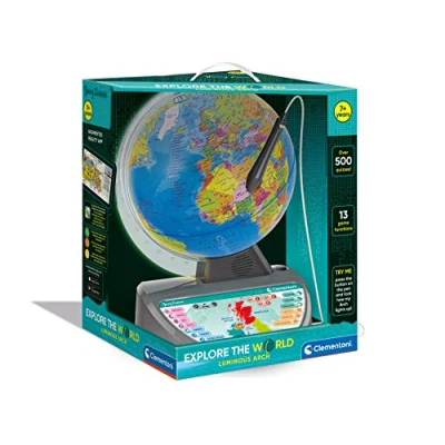 Image of Clementoni Educational Talking Globe: Explore the World, Interactive Learning Globe for Kids in English (7+ Years)