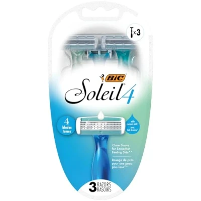 Image of Bic Soleil Bella 4 Blade Disposable Razor for Women (Pack of 2)