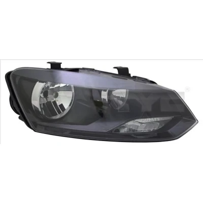 Image of 6R1941008G Headlights TYC 20 12035 25 2 right H7/H7 for hand traffic with electric motor VOLKSWAGEN: Polo V Hatchback