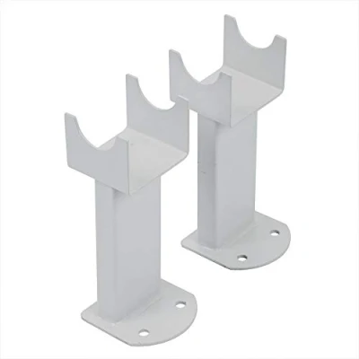 Image of Milano Modern Capri Java Radiator Floor Mounting Feet White