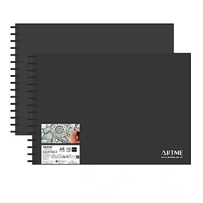 Image of Artme A5 Sketch Pad 2pcs, 30 Sheets 160gsm, Spiral Bound, Sketchbook