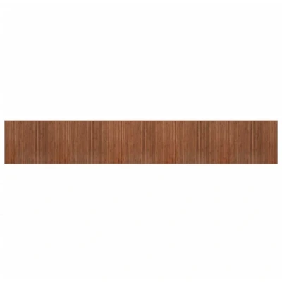 Image of vidaXL Rug Rectangular Brown80x1000 cm Bamboo