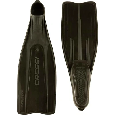 Image of Cressi Men&#039;s Pro Star Diving Fins Black, Size 41/42
