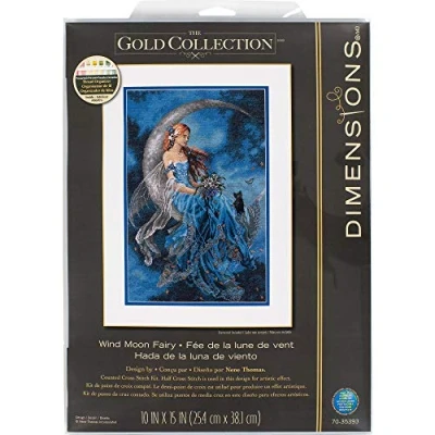Image of Dimensions Counted Cross Stitch Kit, Gold, Multicolor