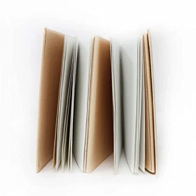 Image of Artway Tree Free Beige Accordion Sketchbook/Notebook 16 x 12cm 120gsm White Cotton Rag Paper