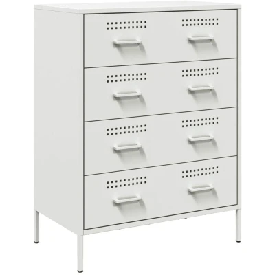 Image of vidaXL Sideboard White 68x39x89 cm Steel