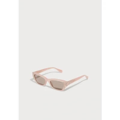 Image of Swarovski Woman SK6029 10317N Sunglasses Acetate White Brown Cat Eye Normal