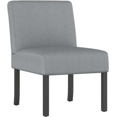 Image of vidaXL Slipper Chair Light Grey Fabric